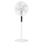美的（Midea）电风扇 家用风扇 落地扇 立式轻音节能强风电扇 宿舍降温循环柔风自然风桌面小风扇 台式/遥控可选 【5叶落地遥控】35BR