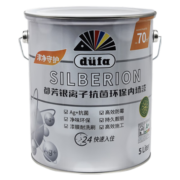都芳（DUFA）都芳银离子抗菌环保内墙漆5L油漆涂料乳胶漆墙面漆可调色室内自刷 白色 5L