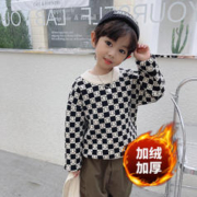 enmi bear 恩咪熊 儿童毛衣保暖秋冬新款针织衫儿童打底衫洋气中小童线衣套头推2