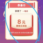 农业银行 搜索工资单，得微信立减金