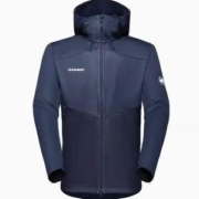 Mammut 猛犸象 Ultimate VII 男士防风连帽软壳 蓝色XL码