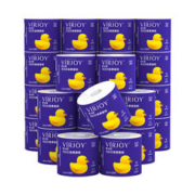 VIRJOY 唯洁雅 卷纸厕纸亲肤手纸可冲厕易降解有芯卷筒卫生纸140克4层*27卷/整箱