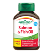 Jamieson健美生三文鱼油Omega3胶囊 1000mg200粒含DHA EPA呵护心眼脑 成人中老年海外进口