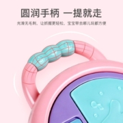皇儿婴儿玩具摇铃手拍鼓有声会动宝宝手持新生儿3-6个月早教0-1岁1 【灯光投影】投影摇铃+充电套装