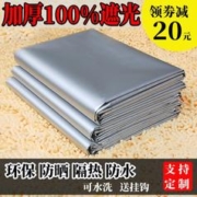 XINFEIYU 馨菲羽 全遮光窗帘定制成品布料 全遮光双面银 宽4.2米*高2.7米