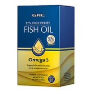 GNC 健安喜 97%高浓度鱼油软胶囊 97皇冠鱼油 60粒