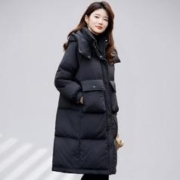 Baleno 班尼路 长款工装羽绒服女冬季时尚保暖鸭绒外套女开衫