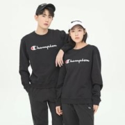 Champion 冠军 圆领卫衣宽松情侣男女套头衫冬季加绒百
