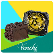 Venchi 闻绮 75%鱼子酱黑巧克力夹心喜糖散装零食 18g
