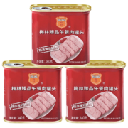 京东百亿补贴：梅林 午餐肉罐头 340*3罐