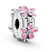 PANDORA 潘多拉 粉色雏菊固定夹925银 798809C01