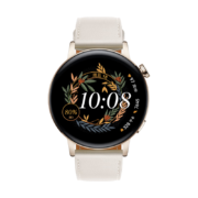 HUAWEI 华为 手表watch gt3运动智能蓝牙通话心率血氧监测 42mm雅致款-白色真皮表带