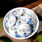 山间饮茗 福建陈皮白茶福鼎老白茶贡眉寿眉茶叶陈皮白茶小饼茶叶配焖壶 甄选陈皮白茶 125g * 1罐