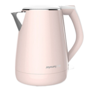 九阳（Joyoung）电热水壶烧水壶不锈钢家用全自动多功能1.5L升双层防烫保温电水壶开水煲 K15-F626 粉色