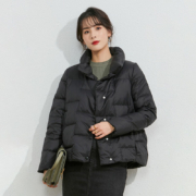 美茵曼丽 2023秋冬新款女短款立领羽绒服  多色多码