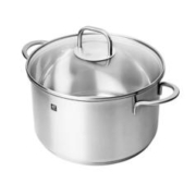 ZWILLING 双立人 汤锅不锈钢深烧锅大容量煲汤炖肉锅煮汤锅炖锅煮粥煮面锅烹饪锅具 深烧锅24cm