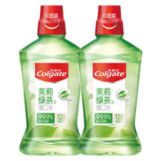 京东百亿补贴:高露洁（Colgate）漱口水0酒精 500ml*2瓶【茉莉绿茶味】