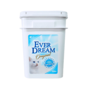 蓝梦（Ever Dream）天然钠基矿砂矿石猫砂活性炭除臭低尘破碎混合膨润土猫沙 天然钠基矿物-13.65kg（桶装）
