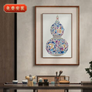 好久不见 入户玄关铜雕画中式客厅装饰画背景墙挂画手工雕刻铜版画