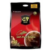 G7 COFFEE 越南进口中原G7美式萃取速溶纯黑咖啡100包（2g*100包）