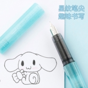 白金（PLATINUM）钢笔小流星新色三丽鸥联名款卡通图案三年级小学生练字书法可换墨囊笔 玉桂狗