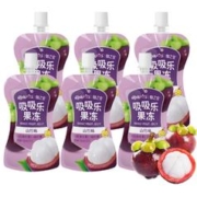 樱桃小丸子 果汁吸吸乐果冻150g*6袋山竹可吸休闲儿童零食礼包1.8斤