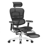 保友办公家具（Ergonor） 金豪L 2代 高端电脑椅人体工学椅家用 电竞办公椅可躺老板椅 黑色(Q4.0）美国网+躺舒宝 旗舰版