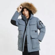 20点开始、PLUS会员：KOLON SPORT 男款户外中长款羽绒服 LHDJ2WTT57