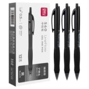 deli 得力 S60 按动中性笔 0.5mm 黑色 6支装
