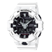 卡西欧（CASIO） G-SHOCK系列防震防水多功能潮流运动时尚腕表生日礼物送男友推荐 白武士GA-700-7A