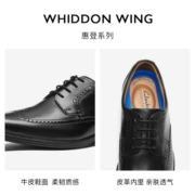 Clarks其乐男鞋男士皮鞋惠登系列英伦布洛克雕花正装商务德比鞋男舒适鞋 黑色261580098 44.5