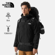 北面 三合一冲锋衣男秋冬户外防风防水夹克保暖连帽外套 JK3 L/175