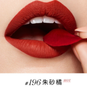 PLUS会员！LANCOME 兰蔻 小蛮腰 全新菁纯丝绒雾面唇膏 #196朱砂橘 3.4g