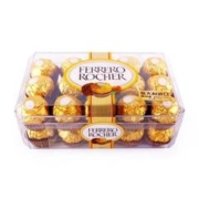 费列罗 FERRERO）榛果威化糖果牛奶巧克力30粒礼盒装婚庆喜糖进口休闲零食375g