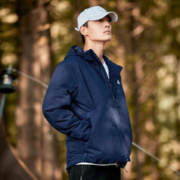 Pioneer Camp 拓路者 3M新雪丽棉衣男短款连帽冬季厚款P棉袄男士保暖棉服休闲外套秋冬 藏青 XL