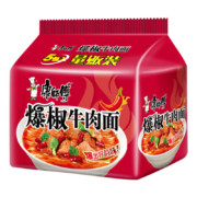 PLUS会员：康师傅  方便面 经典爆椒牛肉 泡面袋装速食 五连包 85g*5包