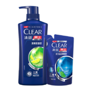 京喜特价APP:清扬（CLEAR）去屑控油止痒洗发水 新老包装随机 清爽控油500g+随机香型200g