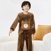 巴拉巴拉 儿童加厚保暖法兰绒家居服 208422171208