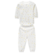 丽婴房童装婴儿衣服纯棉儿童内衣套装薄宝宝套装长袖睡衣春秋款 白底印图 130cm/8岁