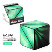 镘卡 3d立体几何磁性百变无限魔方 星空绿