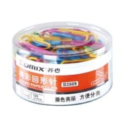 88VIP会员：Comix 齐心 彩色回形针曲别针金属U形针办公别针银色防锈回旋别针夹经典
