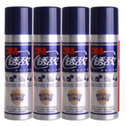 3M 除锈剂润滑锈敌 门锁润滑防锈螺丝松动剂天窗润滑剂 266mlX4瓶