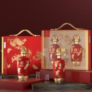 WULIANGYE 五粮液 52度优级 500mL 2瓶 龙行大运礼盒酒