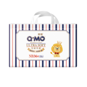 奇莫Q-MO皇家至柔纸尿裤NB36片(5kg以下)尿不湿新生儿超薄透气超能吸