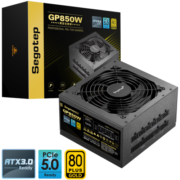 鑫谷（Segotep）GP850W ATX3.0黑金全模组电源（日系主电容/原生PCIE5.0/80plus金牌/台式电脑主机箱电源）