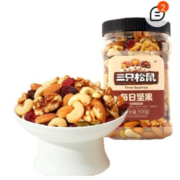 京东百亿补贴：三只松鼠每日坚果礼零食大礼包 罐装坚果500g