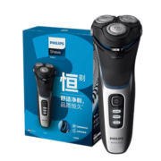 飞利浦（PHILIPS） 男士电动剃须刀 全身水洗干湿双剃升级版1小时快充 整机进口胡须刀刮胡刀 生日礼物 男 S3206/09【弹出式鬓角器，60分钟续航】
