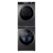海尔(Haier)纤美洗烘套装176洗烘组合全自动10KG干衣机热泵式洗衣机烘干机套装 【旗舰款】纤美双擎热泵烘176+176直驱智投洗衣
