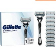 白菜！Gillette 吉列 SKIN 云感 手动剃须刀套装（1刀架+10刀头）
