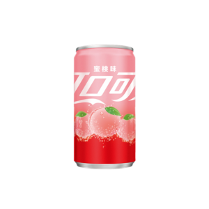 限地區,概率券:可口可樂(coca-cola)蜜桃味可樂汽水 碳酸飲料 200ml*1